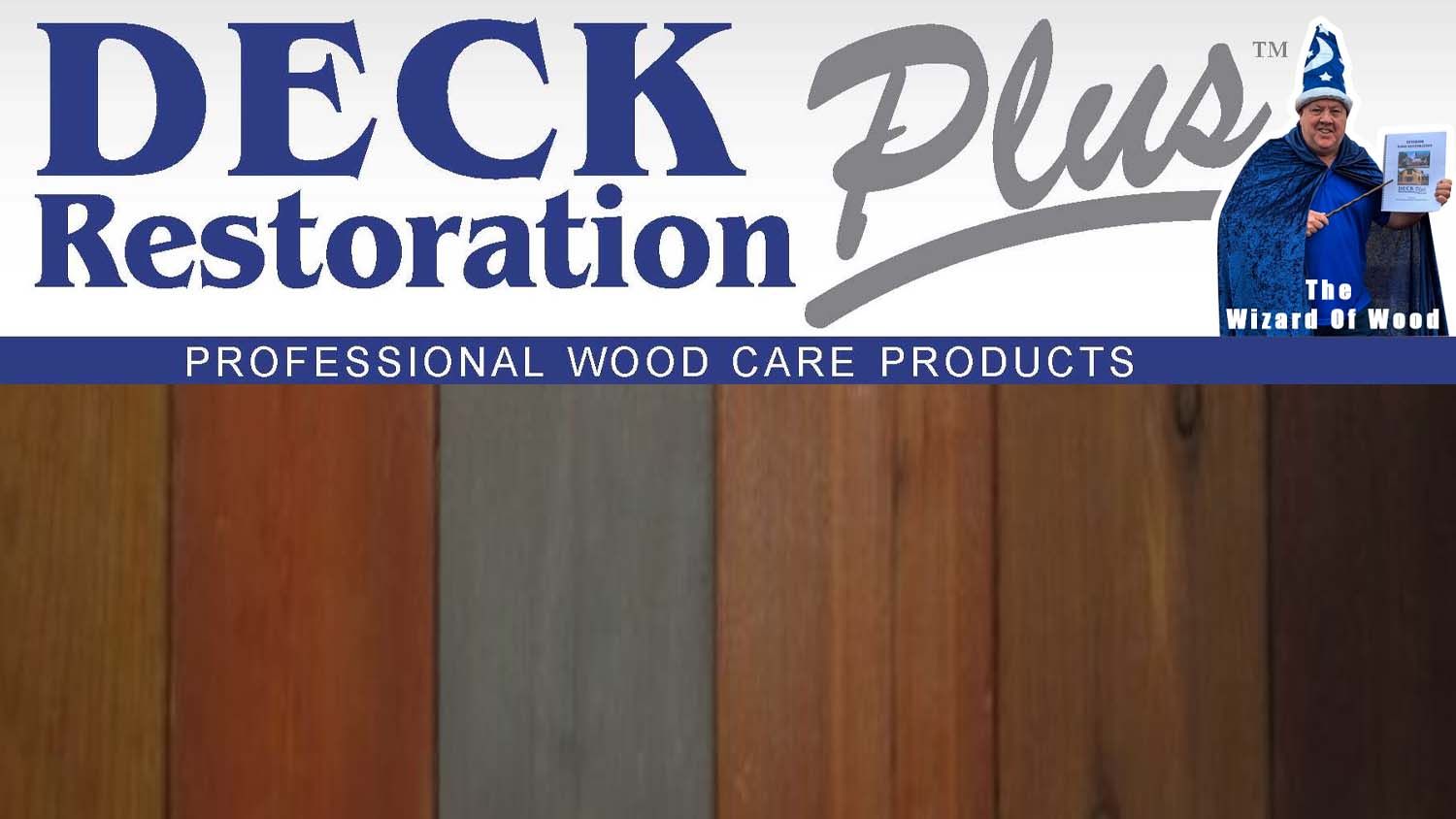 Deck Restoration Plus wood deck cleaning products overview