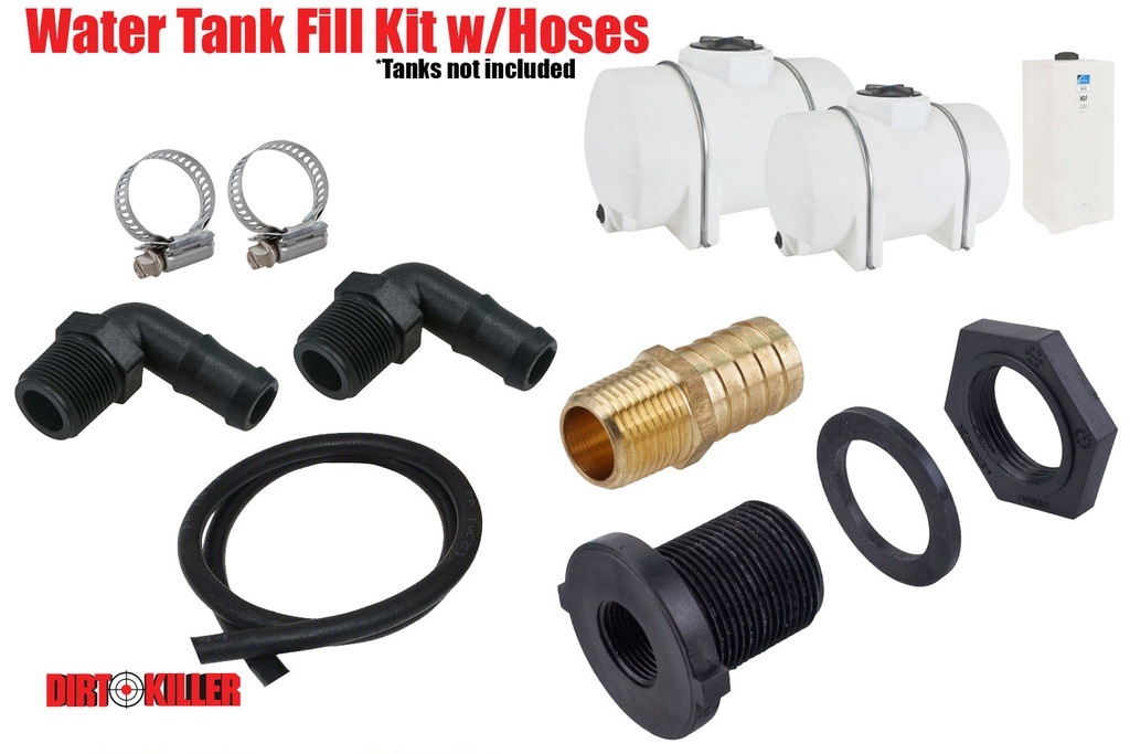  Water Tank Fill Kit, Includes Hose and Fittings