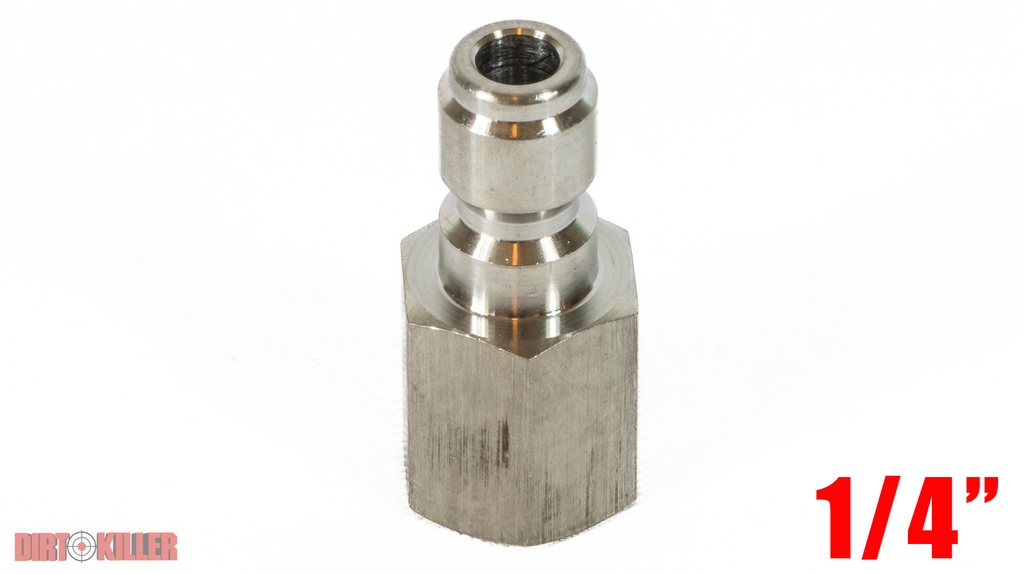  1/4" Stainless Steel Female Plug