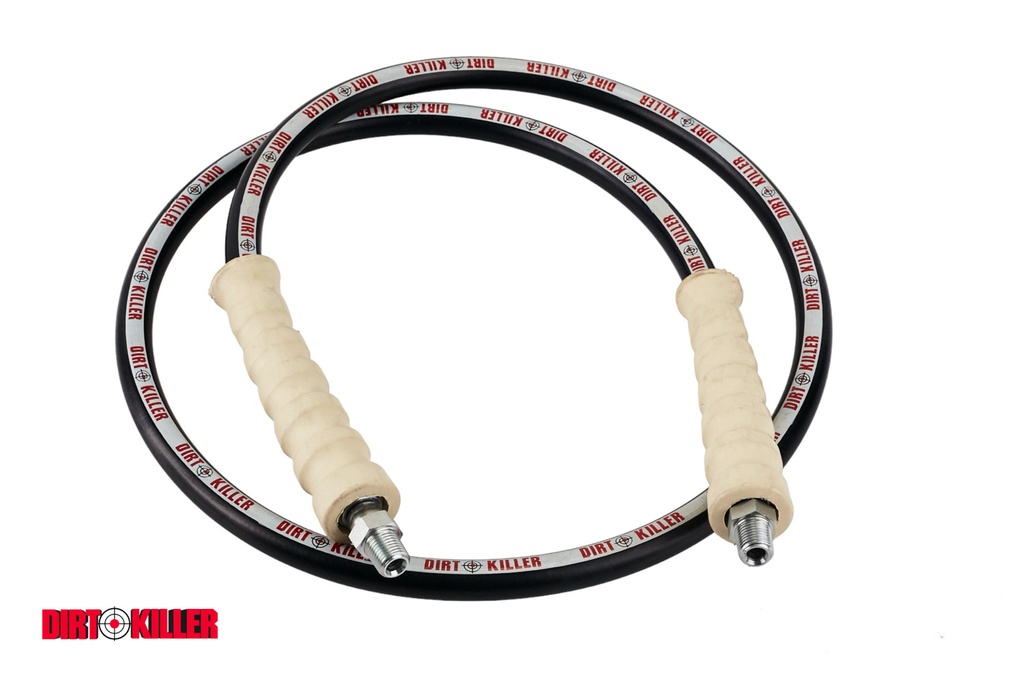 [5200037]  62” High Pressure Whip Line with ¼” MNPT Swivel Crimp by ¼” MNPT Swivel Crimp