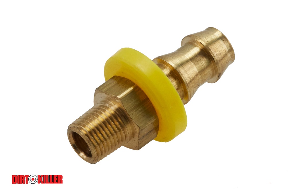  Brass Push-on Barb Adapter 1/8" MNPT x 3/8" Barb (used for EZ Start Valve 5400164)