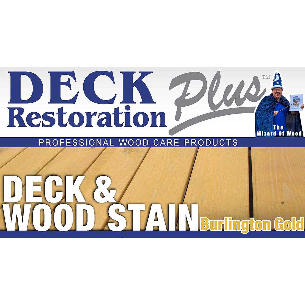 [8100504]  Deck Restoration Plus Burlington Gold 1 Gallon Wood Stain