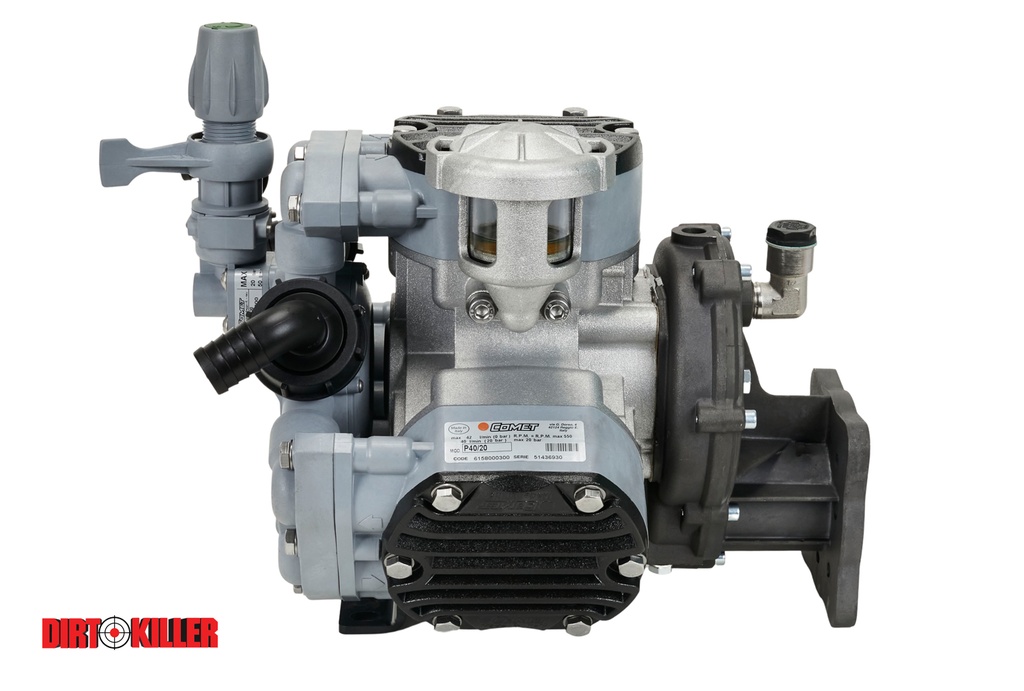 [6600196]  Comet Diaphragm Pump P40 11 GPM 330 PSI Gear Driven Pump Assembly