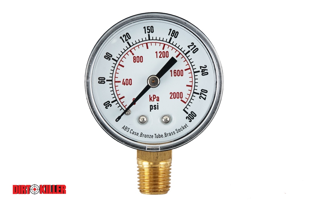 Air Pressure Gauge 0-300PSI  1/4"MNPT