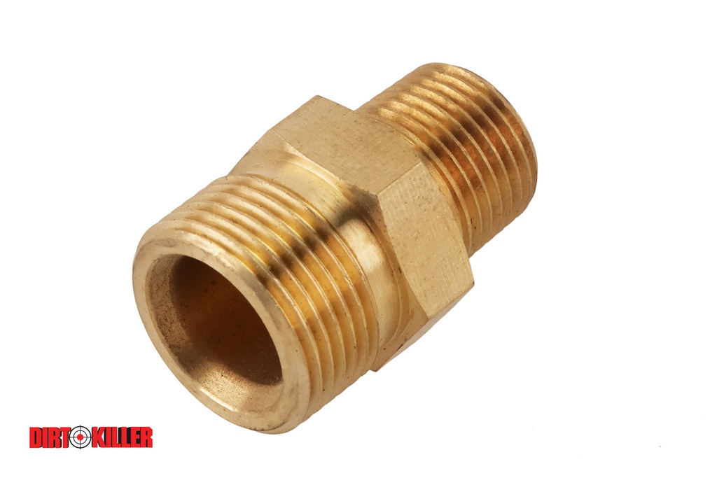 Brass 22mm Adapter x 3/8" Plug