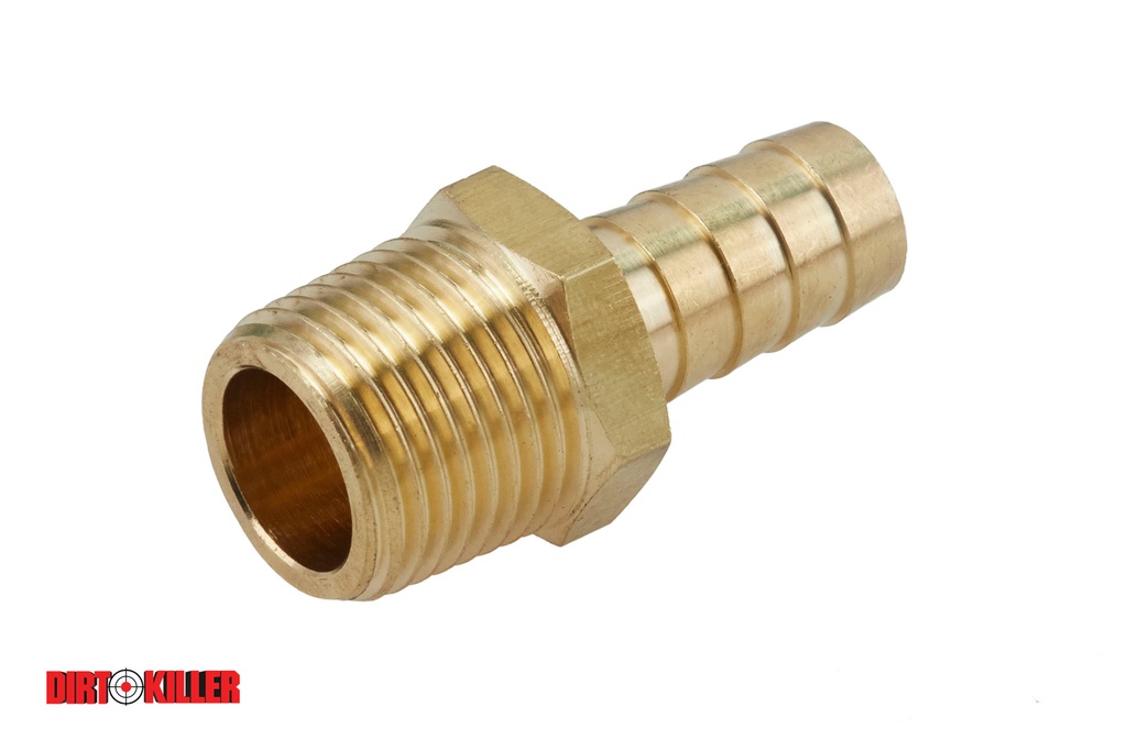 [5100212]  Brass Hose Barb Adapter 1/2" MNPT x 1/2" Barb