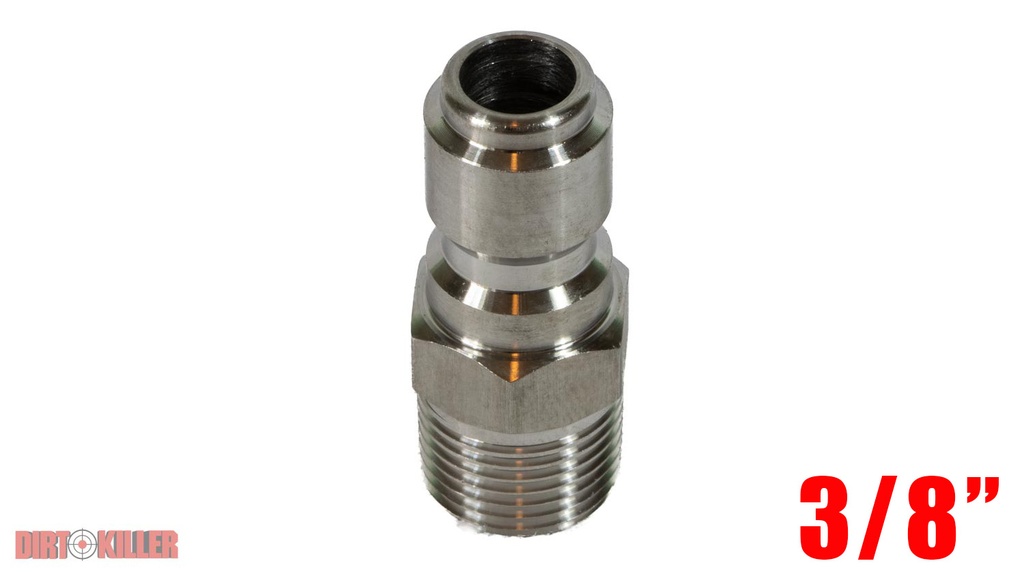  3/8" Stainless Steel Male Plug