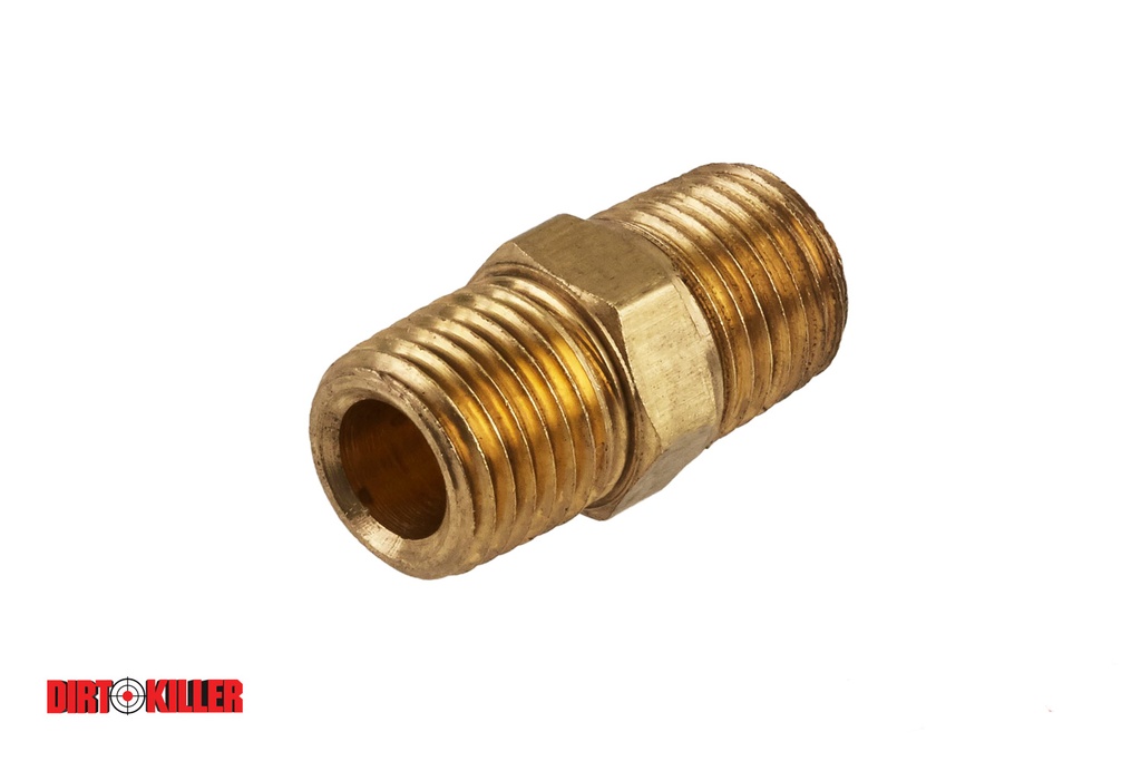 [5100637]  Brass Hex Nipple 1/4" MNPT