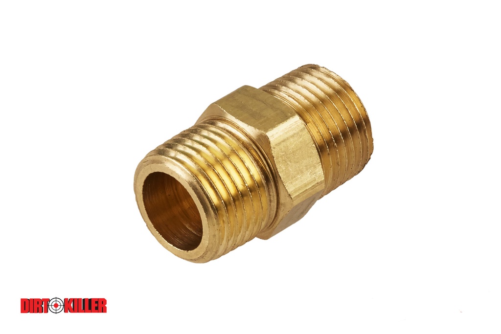 [5100641]  Brass Hex Nipple 1/2" MNPT