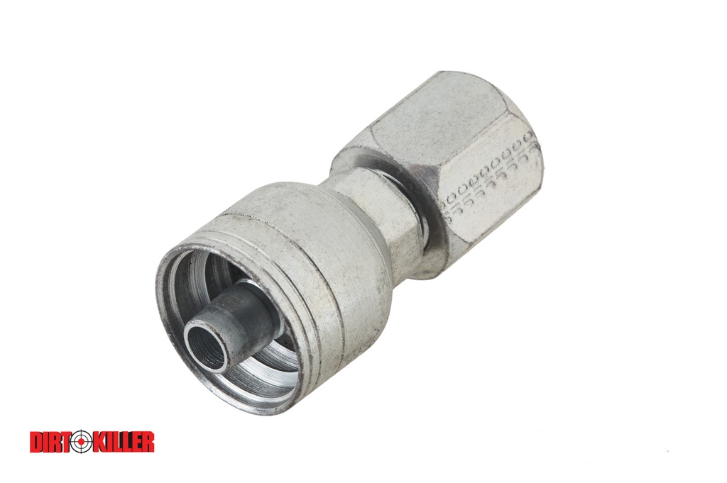 Hose Crimp Fitting 3/8" HP Hose x 1/2" Female JIC