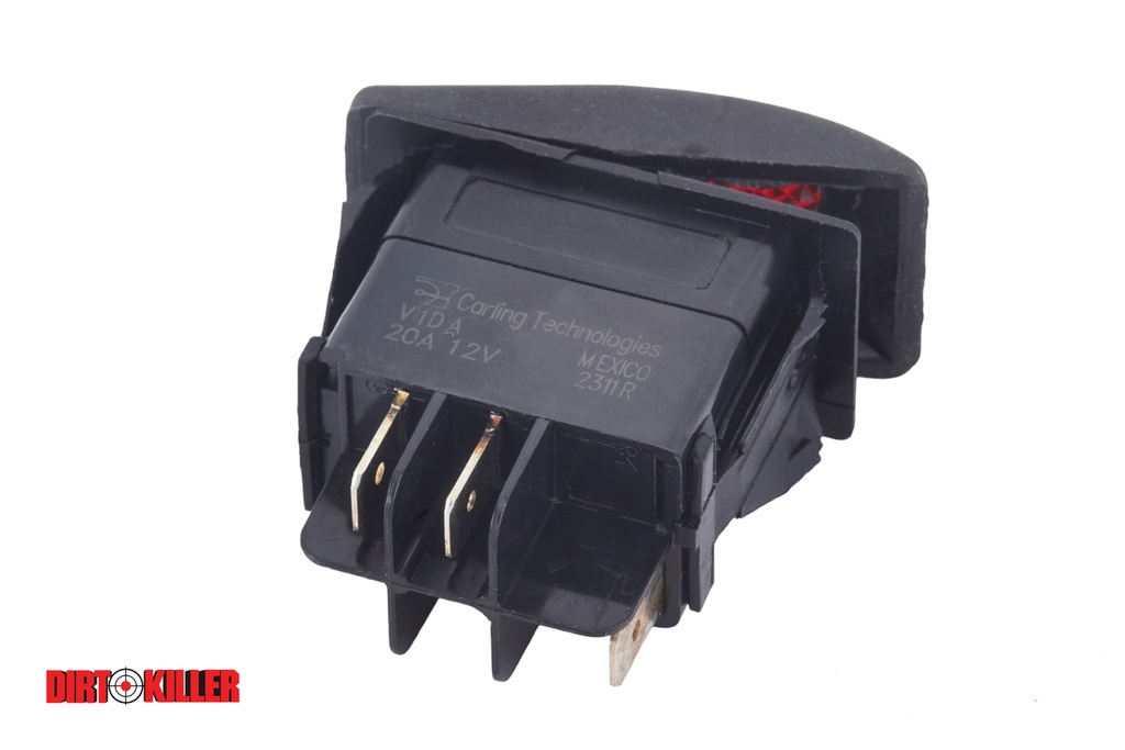 ROCKER SWITCH, ILLUMINATED, 12VDC 20A, for EPPS Burners