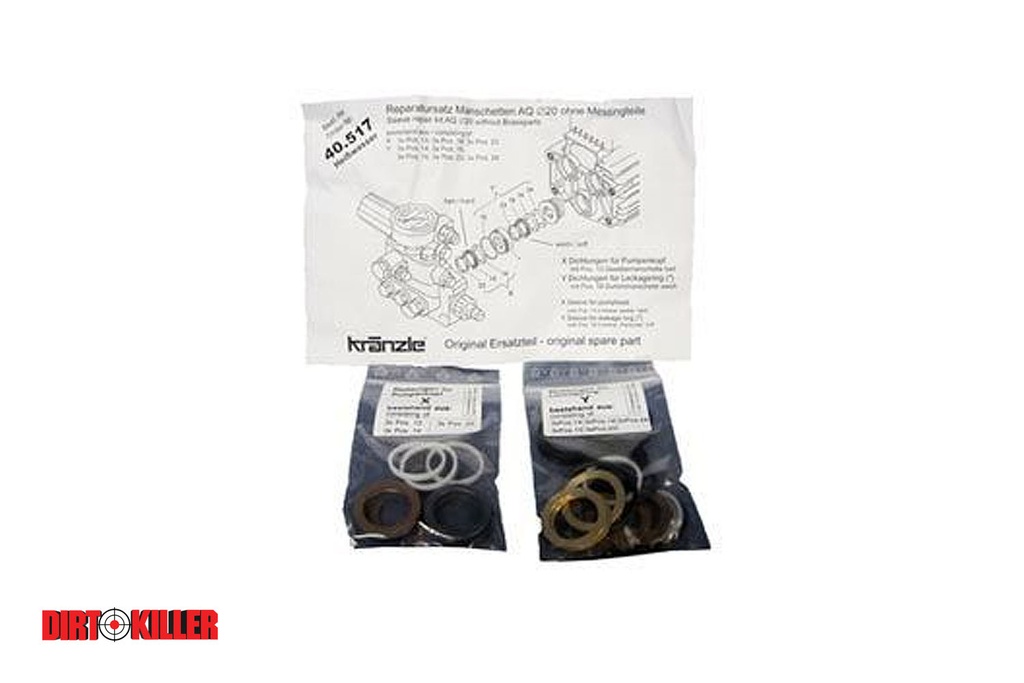 [9740517]  Kränzle AQ Pump Packing Rebuild Kit