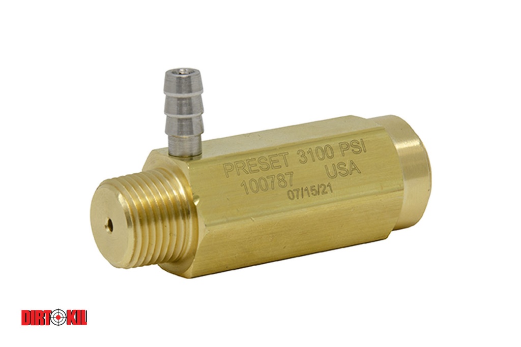 Adjustable Pressure Relief Valve 1000-6000PSI, 3/8" MNPT